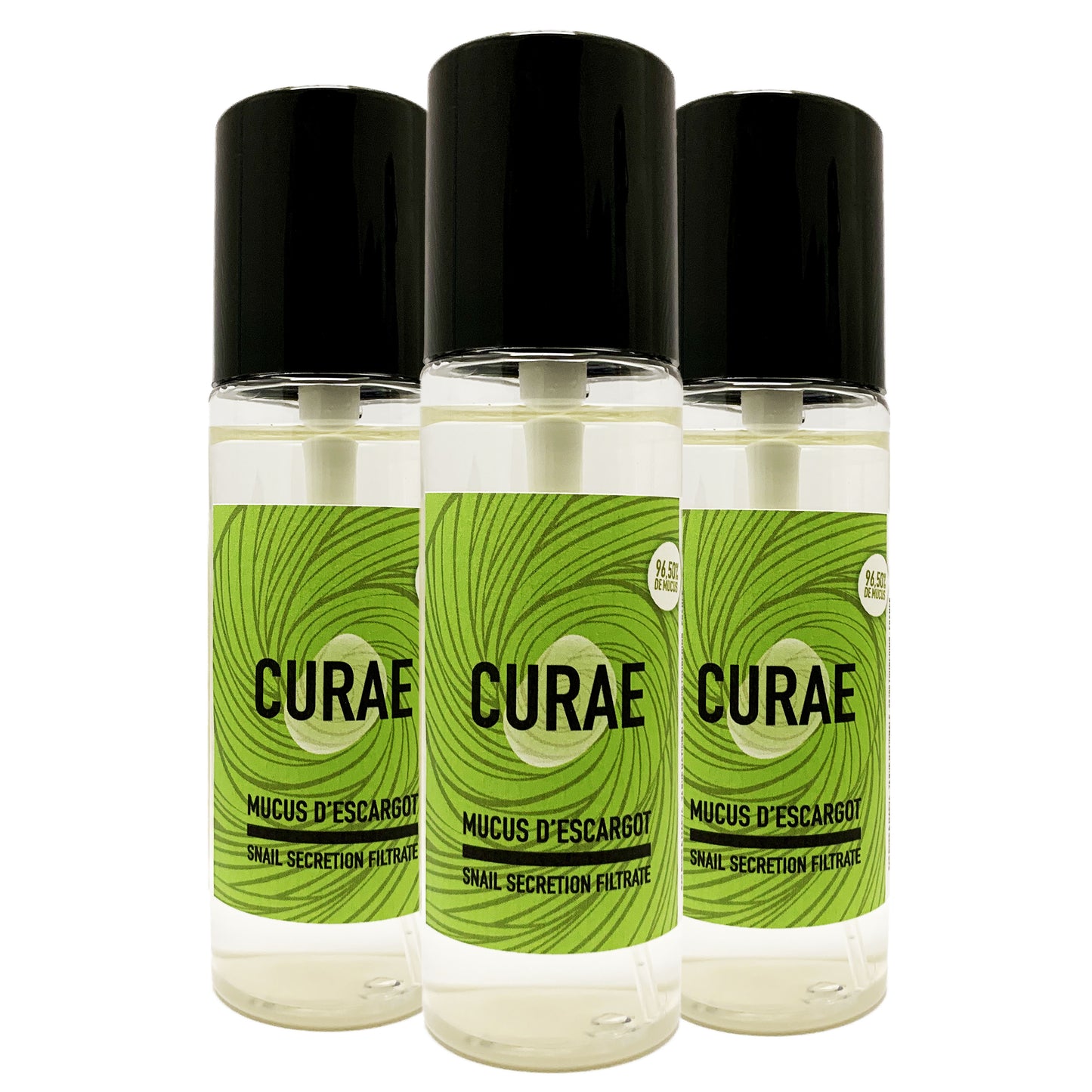 3X Mucus d'escargot - Bave d'escargot 96,5% pure - spray 60ml