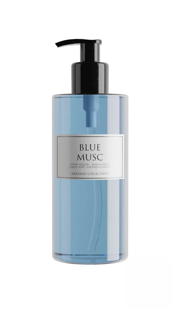 Savon liquide mains et corps 300ml Blue Musc