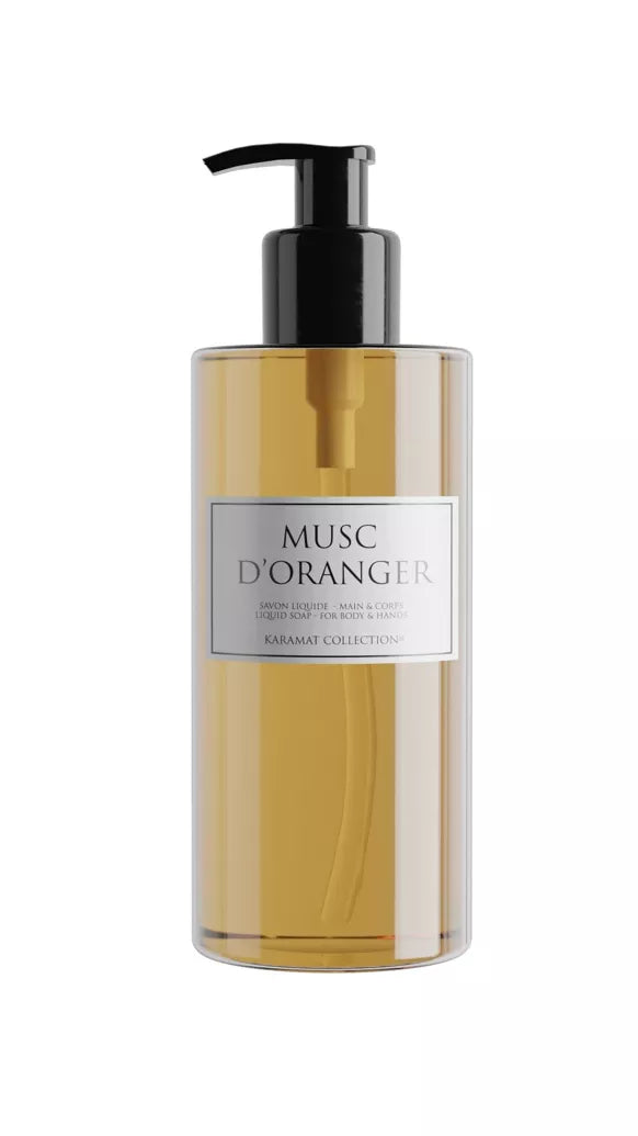 Savon liquide mains et corps 300ml Musc d'oranger