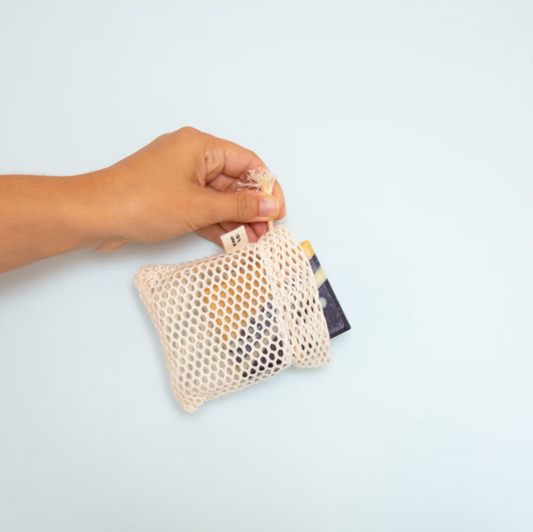 Pochette à savon en coton bio