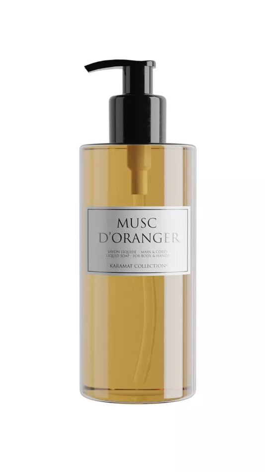 Savon liquide mains et corps 300ml Musc d'oranger